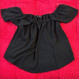 HYFVE Black Off-Shoulder Blouse